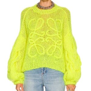 Loewe Neon Yellow Knit Sweater